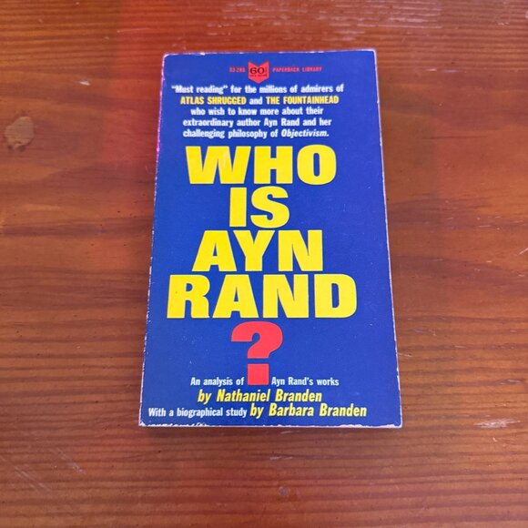 Who Is Ayn Rand? By Nathaniel Branden & Barbara Branden Paperback Library Editio - Picture 1 of 4